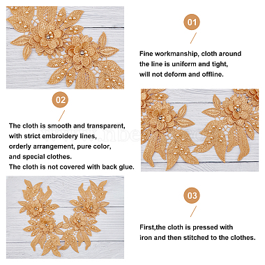 col en dentelle florale brodée en polyester(DIY-WH0326-47C)-4