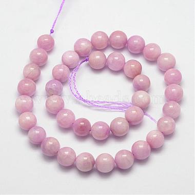 Natural Kunzite Beads Strands(G-D856-03-10mm)-2