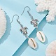 Natural Shell Dangle Earrings(EJEW-JE05442)-2