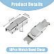 10Pcs 201 Stainless Steel Watch Band Clasps(STAS-DC0015-89)-2