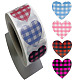 Heart with Tartan Paper Stickers(HEAR-PW0001-174)-1