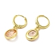 Real 18K Gold Plated Brass Dangle Leverback Earrings(EJEW-L268-001G-02)-2