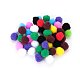 20mm multicolor сортированные pom poms шарики около 500pcs для украшения куклы ремесла diy(AJEW-PH0001-20mm-M)-1