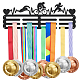 スポーツテーマの鉄メダルハンガーホルダーディスプレイウォールラック(ODIS-WH0021-603)-1