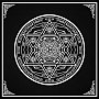 Non-woven Tarot Tablecloth for Divination, Tarot Card Pad, Pendulum Magic Pentacle Runes Cloth, Square, Black, Star of David Pattern, 490x490mm