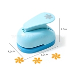 Plastic Paper Craft Hole Punches, Paper Puncher for DIY Paper Cutter Crafts & Scrapbooking, Flower, 49x72x56mm(PW-WG72048-04)