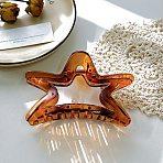 Cellulose Acetate Claw Hair Clips, Hair Accessories for Women & Girls, Star, Chocolate, 1mm(PW-WGD215B-02)