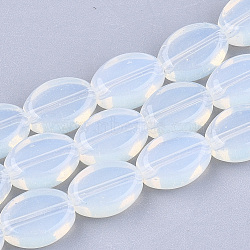 Opalite Beads Strands, Oval, 11x8x5mm, Hole: 1mm, about 29pcs/strand, 12.4 inch(G-S246-22)