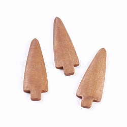 Poplar Wood Cabochons, Arrow, Peru, 58.5x20x4.5mm(WOOD-G004-05)