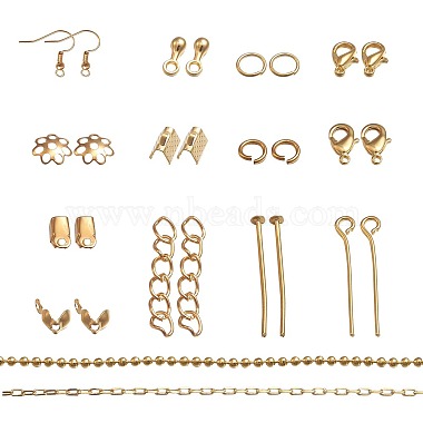 Kits des accessoires de bijoux en métal(FIND-YW0001-05G)-2
