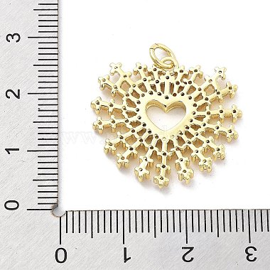 Brass Micro Pave Cubic Zirconia Pendants(KK-Q006-35G-03)-3