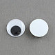 Cabochons à yeux écarquillés wiggle noir et blanc pour DIY de scrapbooking artisanat jouet d'accessoires(X-KY-S002-24mm)-1