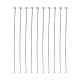 Jewelry Tools and Equipment Decorative Stainless Steel Flat Head Pins(X-STAS-E023-0.6x30mm)-1