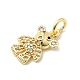 Brass Micro Pave Cubic Zirconia Charms(KK-C139-10G)-2