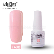8ml Special Nail Gel, for Nail Art Stamping Print, Varnish Manicure Starter Kit, Pink, Bottle: 25x66mm(MRMJ-P006-J025)