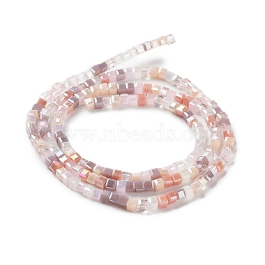 brins de perles de verre de galvanoplastie de couleur dégradée(X-GLAA-E042-05-B08)-3