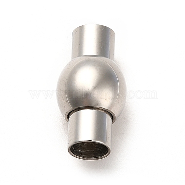 304 Stainless Steel Magnetic Clasps with Glue-in Ends(STAS-E006-1)-4
