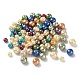 Eco-Friendly Dyed Glass Pearl Round Bead Strands(HY-X0006-4-6mm)-4