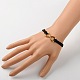 Valentines Gift Ideas for Her Faux Suede Cord Alloy Infinity Link Bracelets(BJEW-JB01260)-2