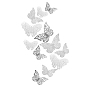 Butterfly Paper Decoration(DIY-CJ0001-34S)