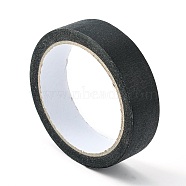 Colorful Masking Tape, Adhesive Tape Textured Paper, for Painting, Packaging and Windows Protection, Black, 9.85x1.15cm, about 20m/roll(AJEW-SZC0003-02A)