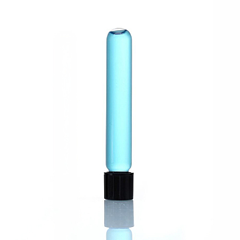 Glass Tube, with Plastic Screw Cover, Column, Clear, 150x16mm