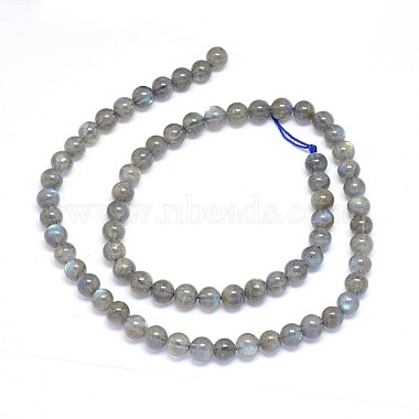 Natural Labradorite Beads Strands(G-F602-04-6mm)-2