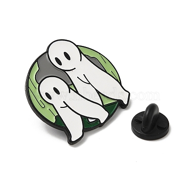 Хэллоуин забавные эмалированные булавки с призраками(JEWB-P030-B03)-3