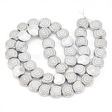 Electroplate Non-magnetic Synthetic Hematite Beads Strands(G-T061-178)-3