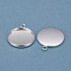 304 Stainless Steel Pendant Cabochon Settings(STAS-F191-14S-F)-2