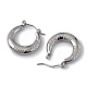 Non-Tarnish 304 Stainless Steel Round Hoop Earrings for Women(EJEW-I284-04P)-2