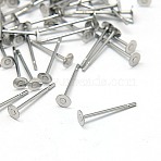 Tarnish Resistant 304 Stainless Steel Stud Earring Findings, Stainless Steel Color, 12x3mm, Pin: 0.7mm(STAS-E025-8)