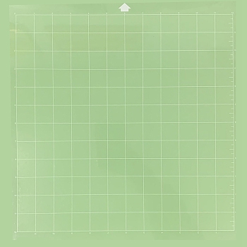 Square PVC Cutting Mat, Cutting Board, for Craft Art, Light Green, 35.6x33cm