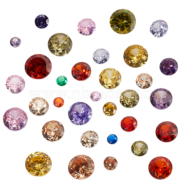 104Pcs Cubic Zirconia Cabochons(ZIRC-PH0001-51)-1
