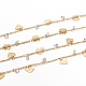 3.28 Feet Handmade Brass Curb Chains(X-CHC-I036-65G)-1