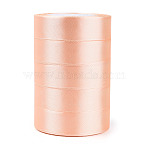 Single Face Satin Ribbon, Polyester Ribbon, Light Salmon, 1 inch(25mm) wide, 25yards/roll(22.86m/roll), 5rolls/group, 125yards/group(114.3m/group)(RC25mmY007)