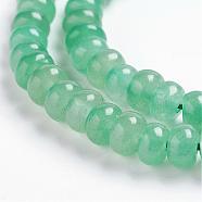 Natural Aventurine Beads Strands, Rondelle, 6~6.5x4~4.5mm, Hole: 1mm, about 97pcs/strand, 15.3 inch(39cm)(G-J359-03-4x6mm)
