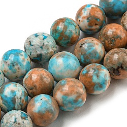 Natural Imperial Jasper Beads Strands, Dyed, Round, Peru, 8~8.5mm, Hole: 1.2mm, about 49pcs/strand, 15.94 inch(40.5cm)(G-N342-25C)