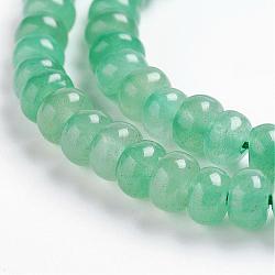 Natural Aventurine Beads Strands, Rondelle, 6~6.5x4~4.5mm, Hole: 1mm, about 97pcs/strand, 15.3 inch(39cm)(G-J359-03-4x6mm)