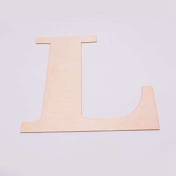 Unfinished Wood Shape, Customizable, Letter, Letter.L, 29.9x29.9x0.2cm