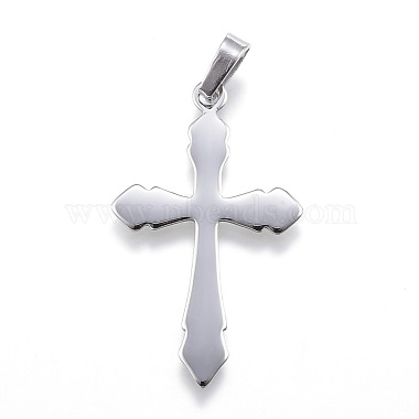 Stainless Steel Color Cross Stainless Steel Pendants