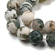Natural Tree Agate Frosted Agate Round Gemstone Beads Strands(G-O151-01-8mm)-3