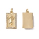 Brass Micro Pave Clear Cubic Zirconia Pendants(KK-G439-01G-02)-1