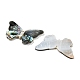 Natural Freshwater Shell & Black Lip Shell & Paua Shell & Natural White Shell Pendants(BSHE-G034-08)-2