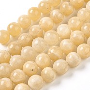 Natural Topaz Jade Beads Strands, Round, 12mm, Hole: 1mm, about 34~35 pcs/Strand, 15.75 inch(40cm)(G-L533-02)