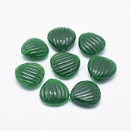 Natural Myanmar Jade/Burmese Jade Pendants, Dyed, Shell, 18x17.5x6~7mm, Hole: 1mm(G-F581-02)