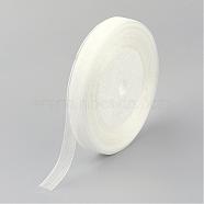 Sheer Organza Ribbon, DIY Material for Ribbon, White, 1/2 inch(12mm), 500yards(457.2m)(RS12mmY-042)