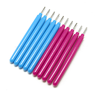 Paper Quilling Tool Bifurcation Pen Paper Rolling Pen, with Stainless Steel Pins, Mixed Color, 105x8mm, Pin: 14x1.5~2mm, 10pcs/bag(DIY-R067-28)
