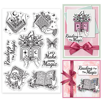 Custom PVC Plastic Clear Stamps, for DIY Scrapbooking, Photo Album Decorative, Cards Making, Book, 160x110x3mm