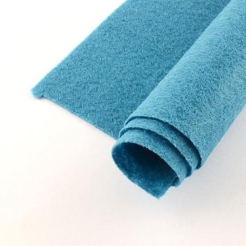 Non Woven Fabric Embroidery Needle Felt for DIY Crafts, Square, Teal, 298~300x298~300x1mm, about 50pcs/bag